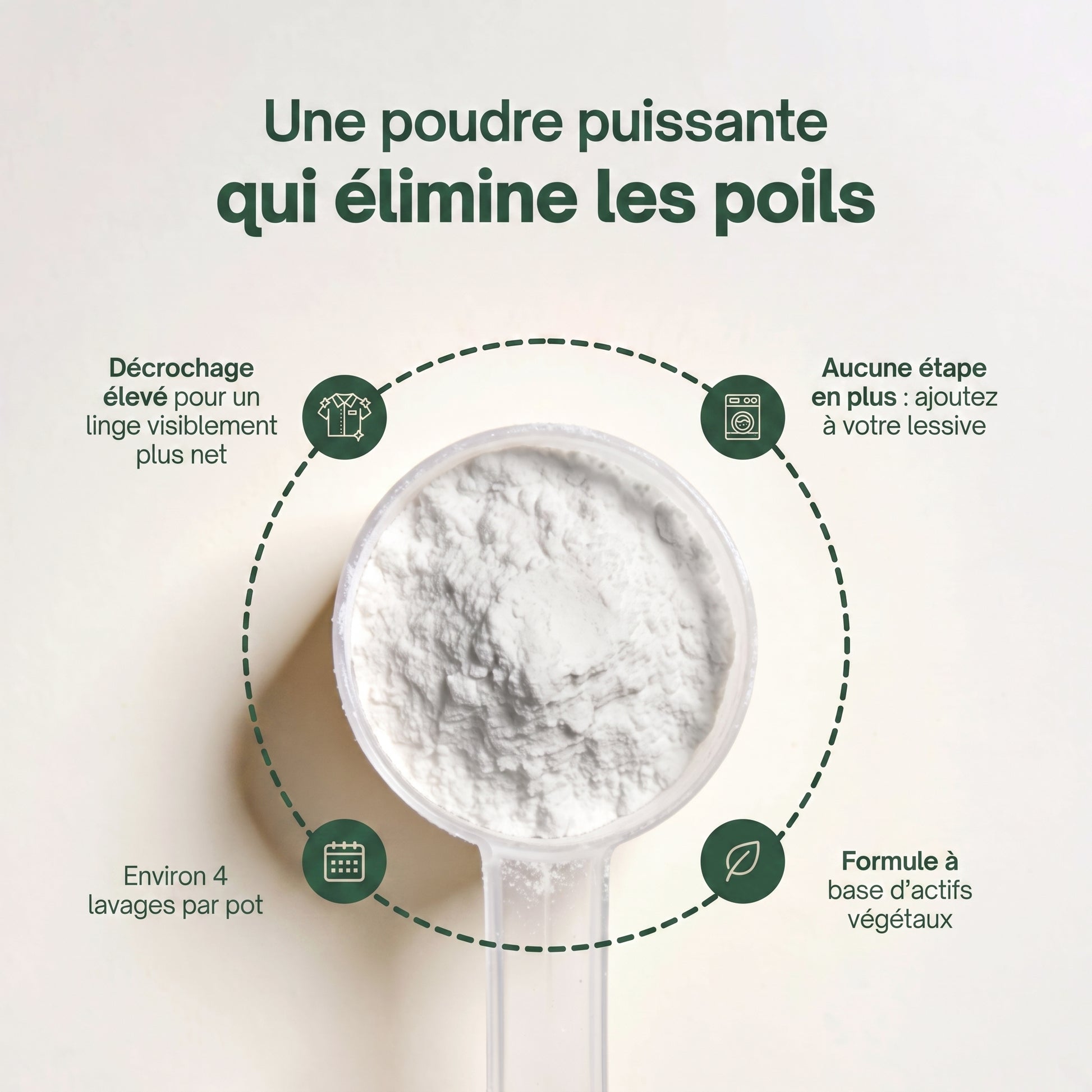 Poudre puissante anti-poils